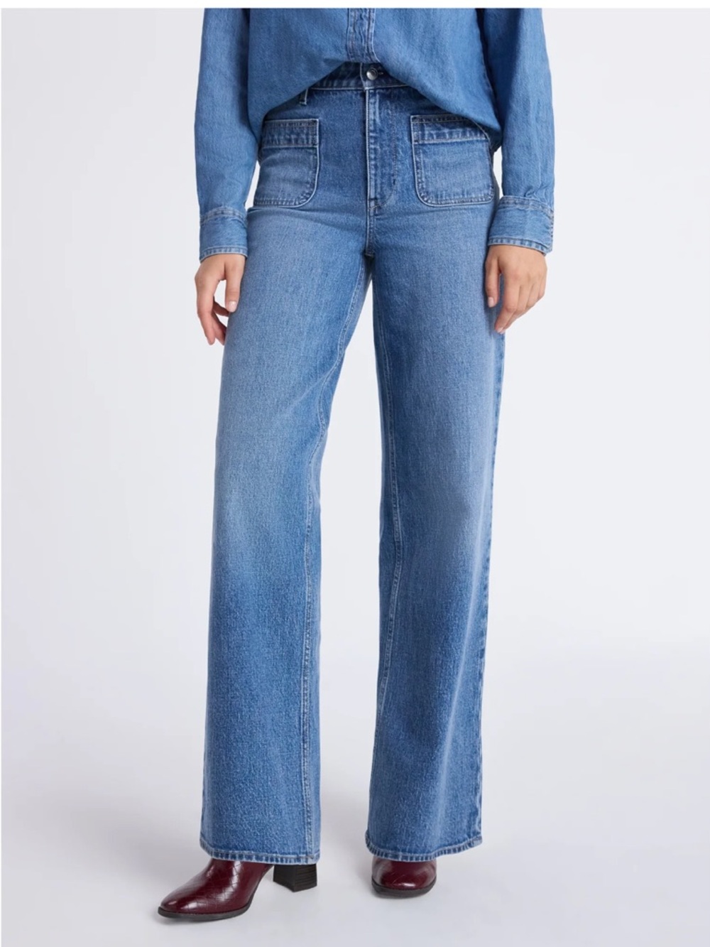 NEW free assembly wide leg jeans